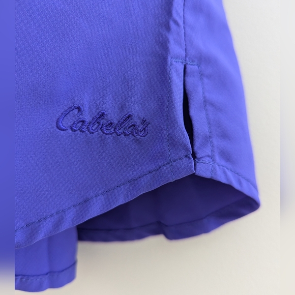 CABELA'S Triune Outdoor Shirt Women's L Active Performance Vented UPF Purple - Picture 5 of 14